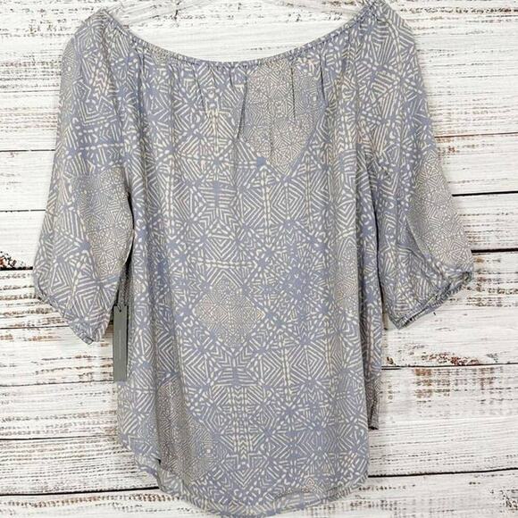 NEW Tart Calyse Stitch Fix Light Purple On or Off Shoulder Blouse Shirt Small - Picture 11 of 12